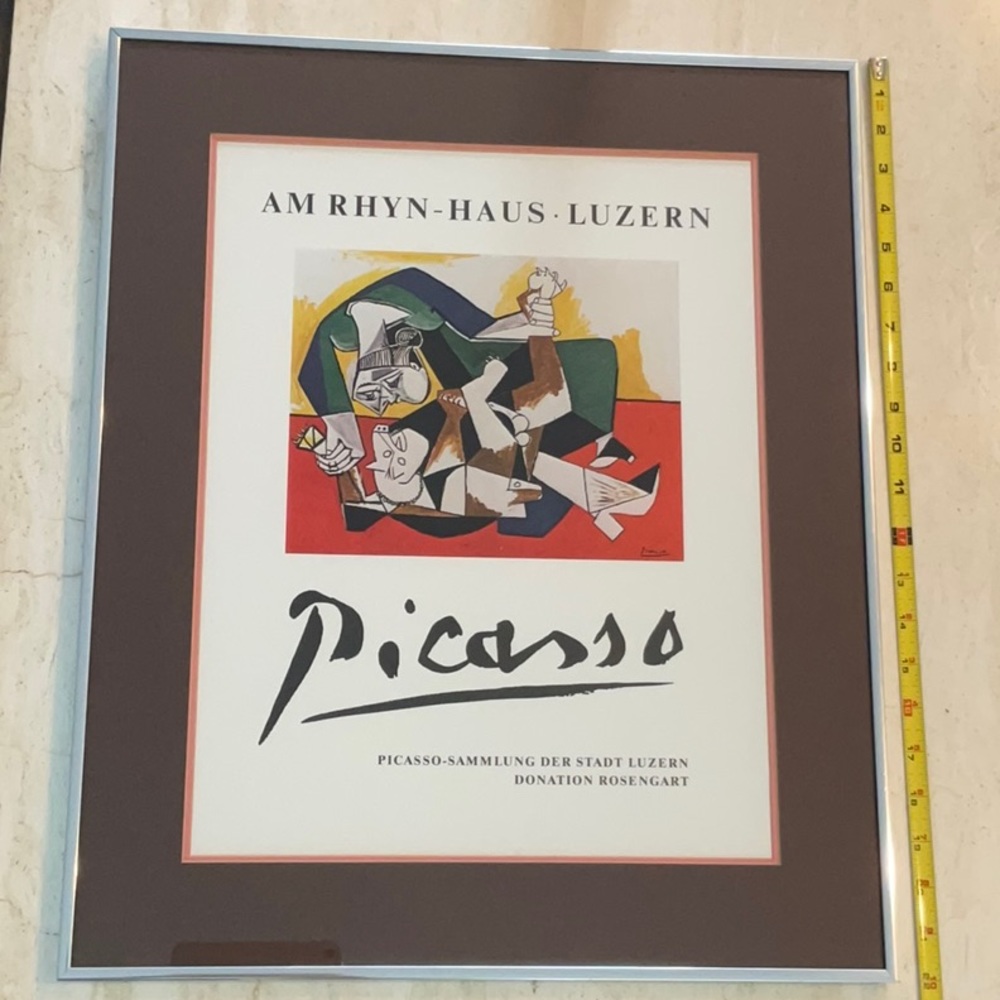 Pablo Picasso Picture Exhibition AM RHYN HAUS LUZERN Art Vintage Museum Framed - Picture 12 of 16
